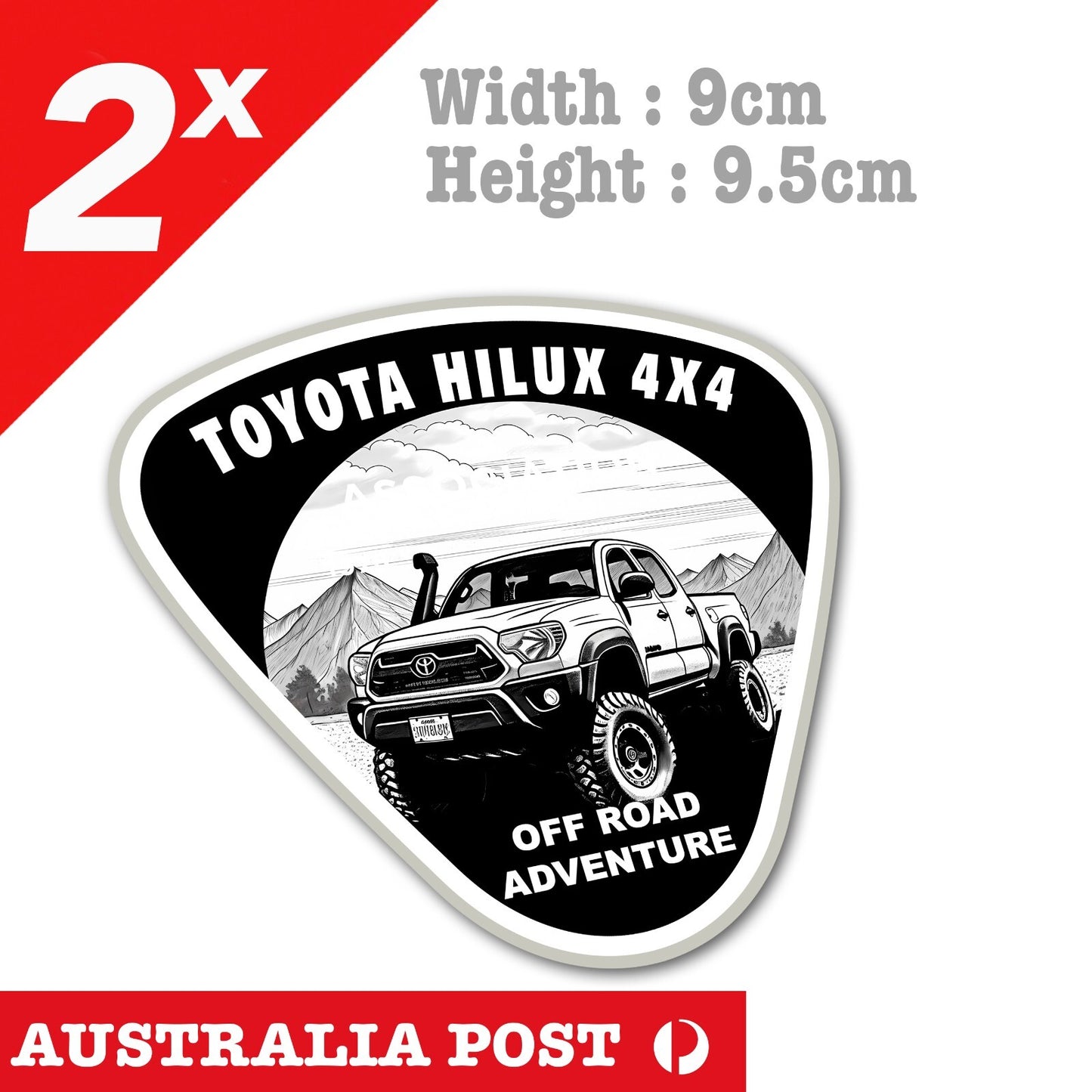 TOYOTA LHILUX 4x4 Adventure,  Hilux, 4x4 Truck Ute, 4Runner Sticker