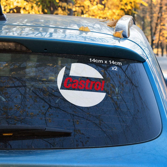 Castrol  logo, CASTROL Oil Window Logo  Stickers