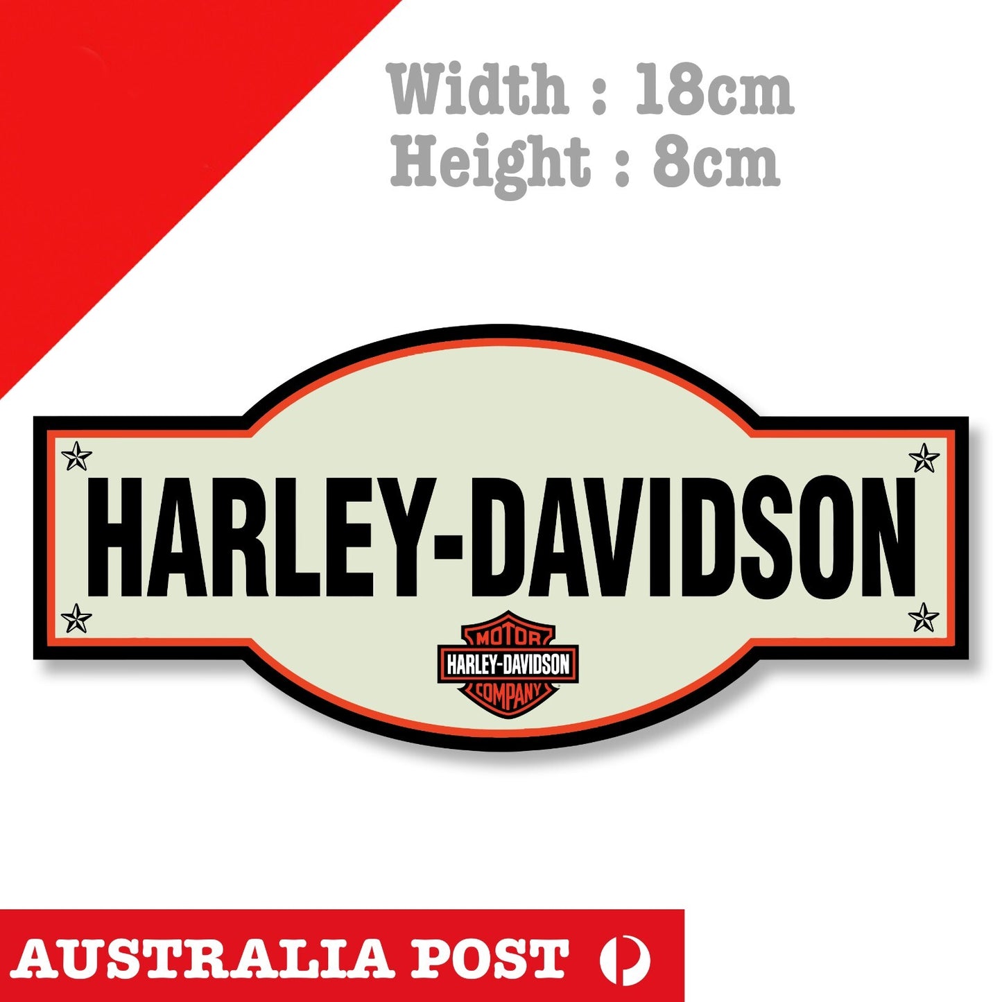 Harley Davidson Motorcycle Sign Sticker
