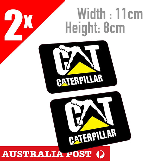 Caterpillar Logo Sexy Girl  Stickers