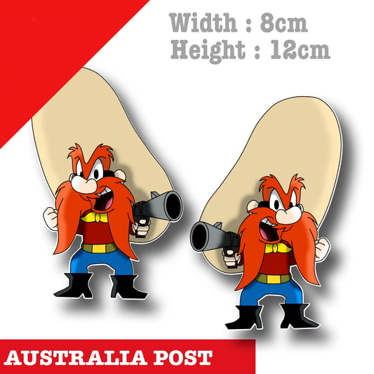 Yosemite Sam Cowboy Funny Looney Tune cowboy Sticker