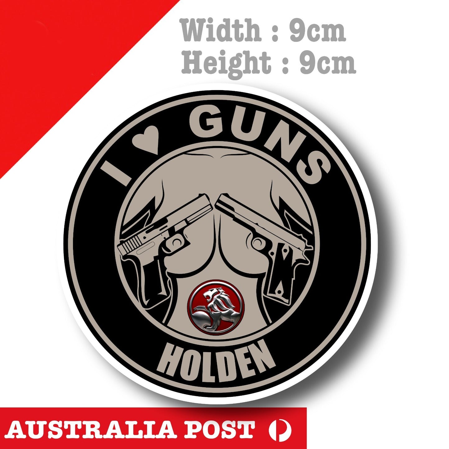 I love Guns and Titties HOLDEN, garage, Car, Man Cave Sticker