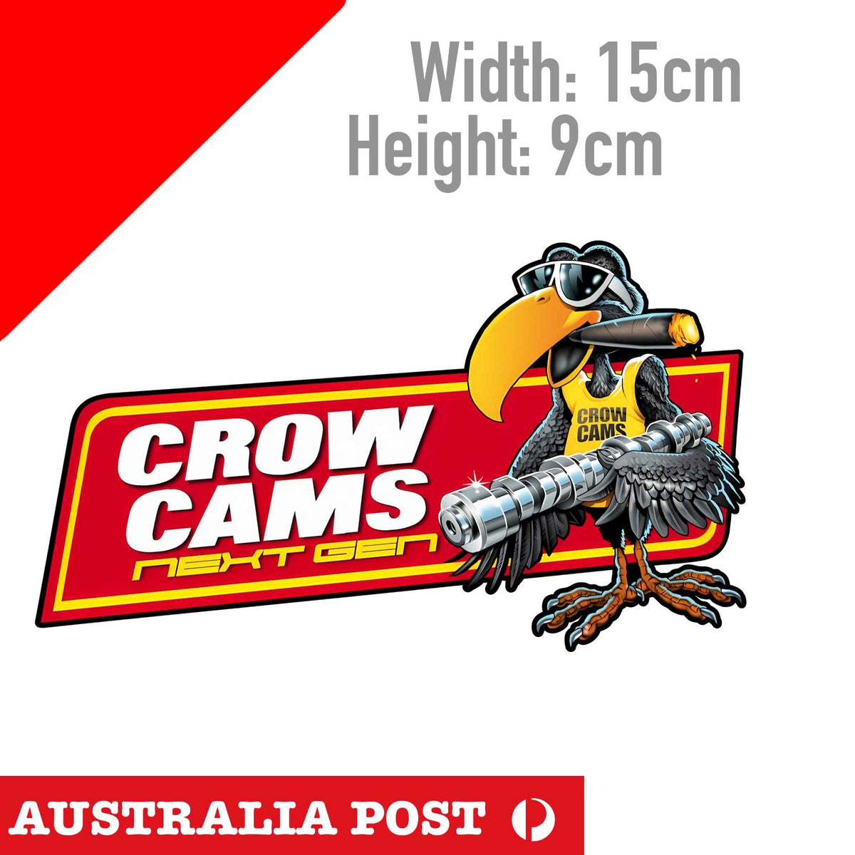 CROW CAMS Next Gen STICKER VINTAGE MOTORSPORT HOT ROD , DRAG CAR Sticker