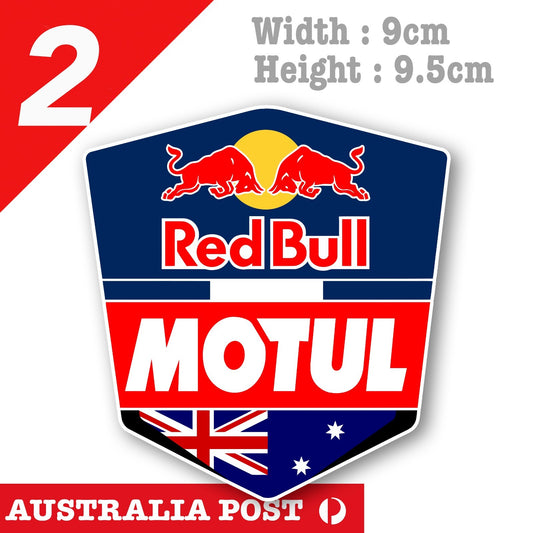MOTUL , Red BULL AMPOL Racing Badge Stickers
