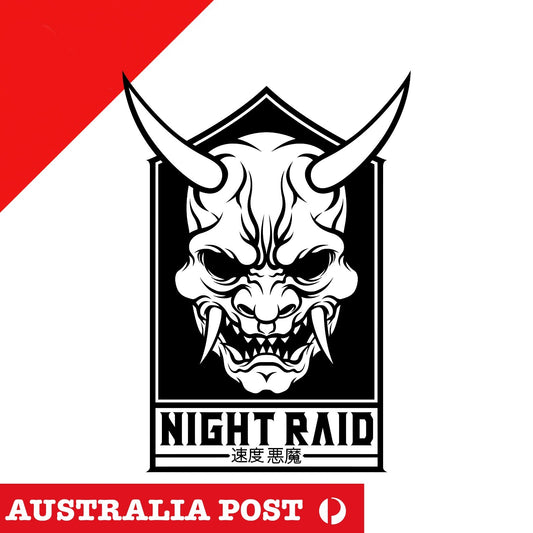 Oni Mask Japan Night RAID JDM Car Decal Stickers