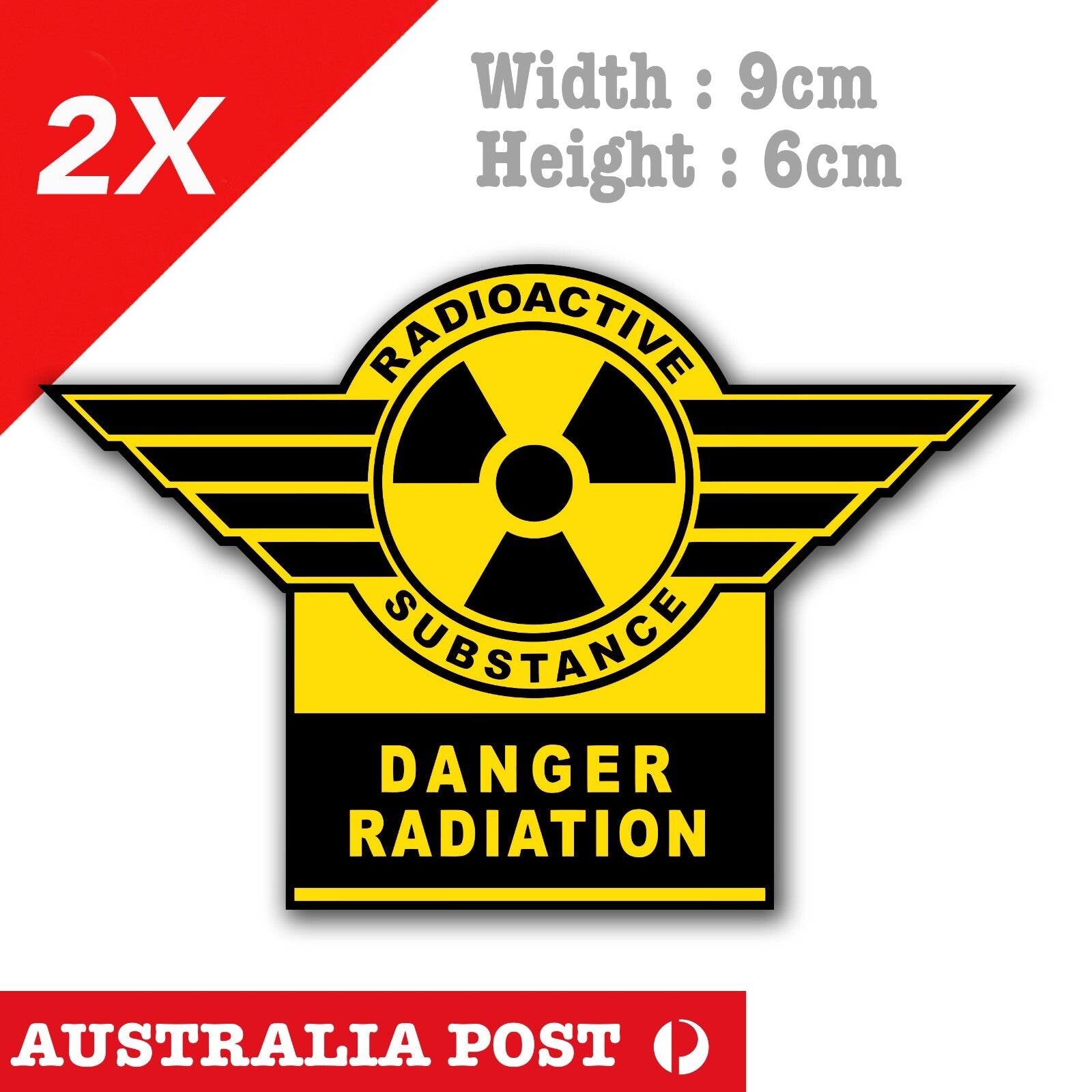 Radioactive Substance Label, Warning Label, Funny Sticker
