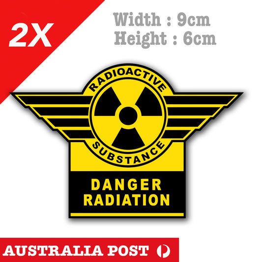 Radioactive Substance Label, Warning Label, Funny Sticker