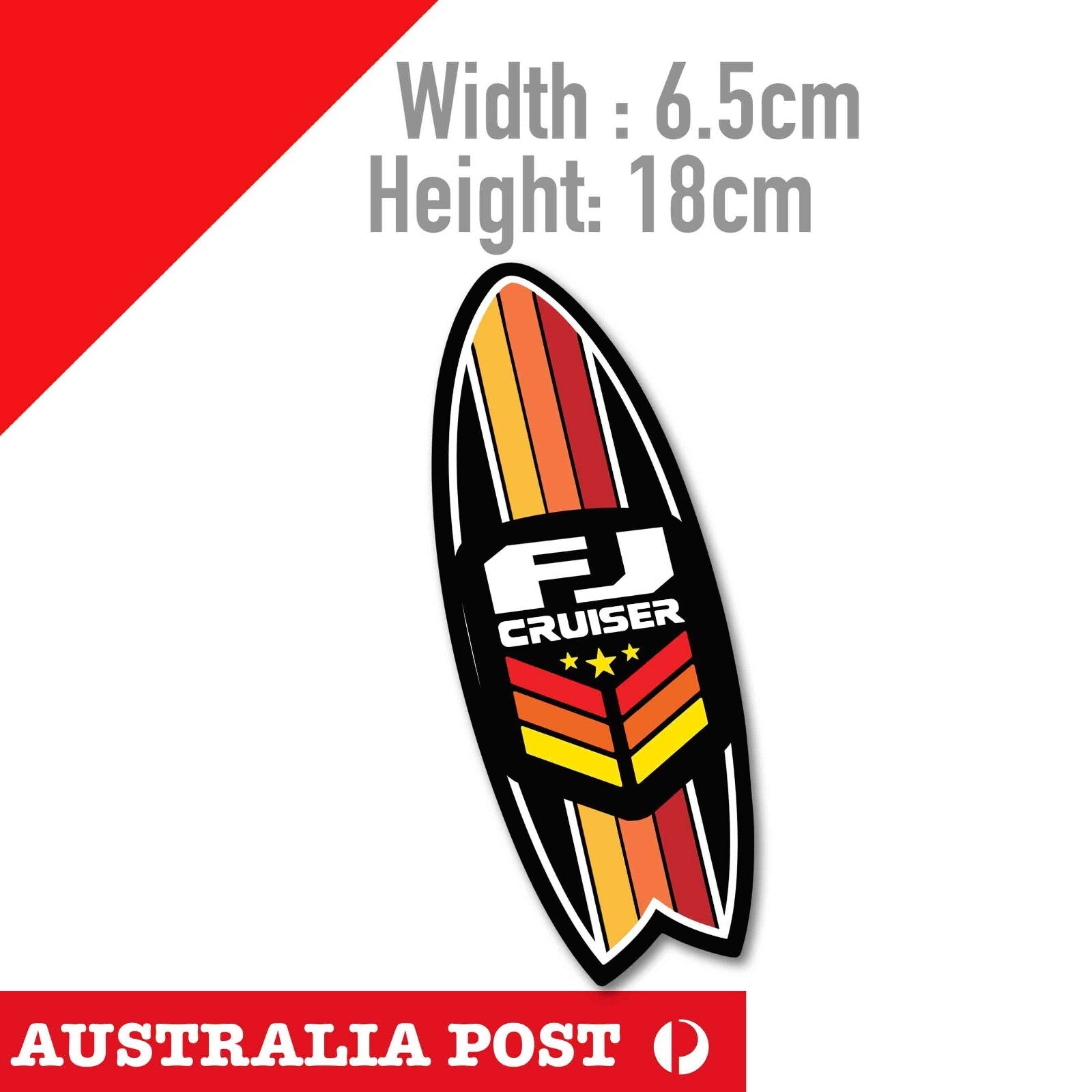 Toyota TRD FJ Cruiser 4X4 ADVENTURE Surf Board, Off Road, 4x4, 4WD Sticker