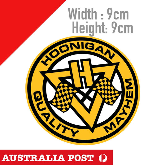 HOONIGAN Quality Mayhem  Logo Laptop , Car  Decal Sticker 