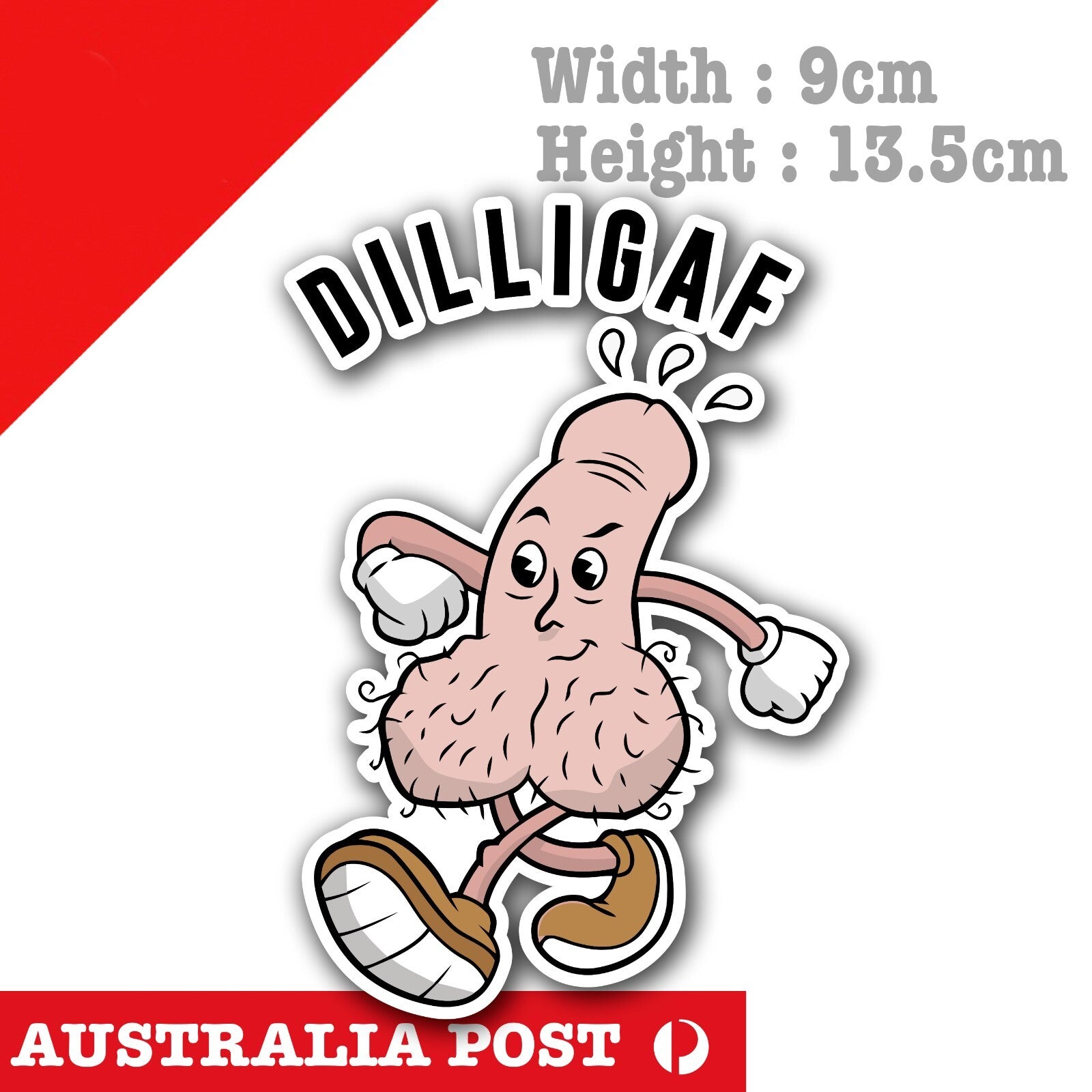 DILLIGAF  Sack Of Balls - Do I Look Like I Give a  F#ck Joke Funny Car Sticker
