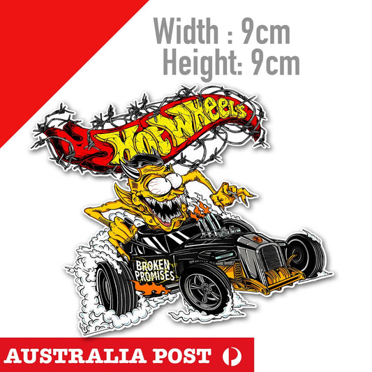 Hot Wheels Monster Hot Rod, Hot Wheels Monster Logo Sticker