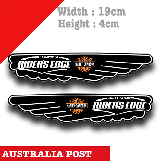 Harley Davidson Motorcycle Logo , Riders Edge Eagle Wings Stickers