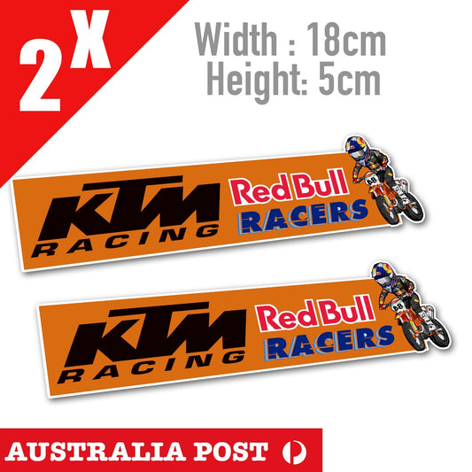 KTM Racing Dirt Bike Racing, MotoGP, Truck, Ute, Laptop Stickers Banner