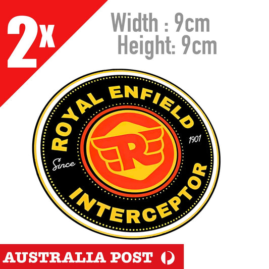 Royal Enfield MOTORCYCLES Vintage Motorcycle Helmet,  Fuel Tank Decal Stickers