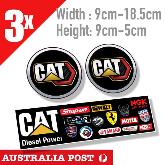 CATERPILLAR Diesel Racing Automotive Motocross  Laptop 4x4 Ute  Stickers