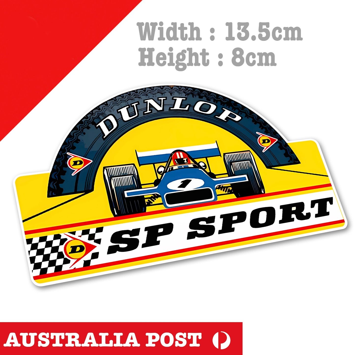 DUNLOP SP SPort Tyre Racing Formula 1 Sticker
