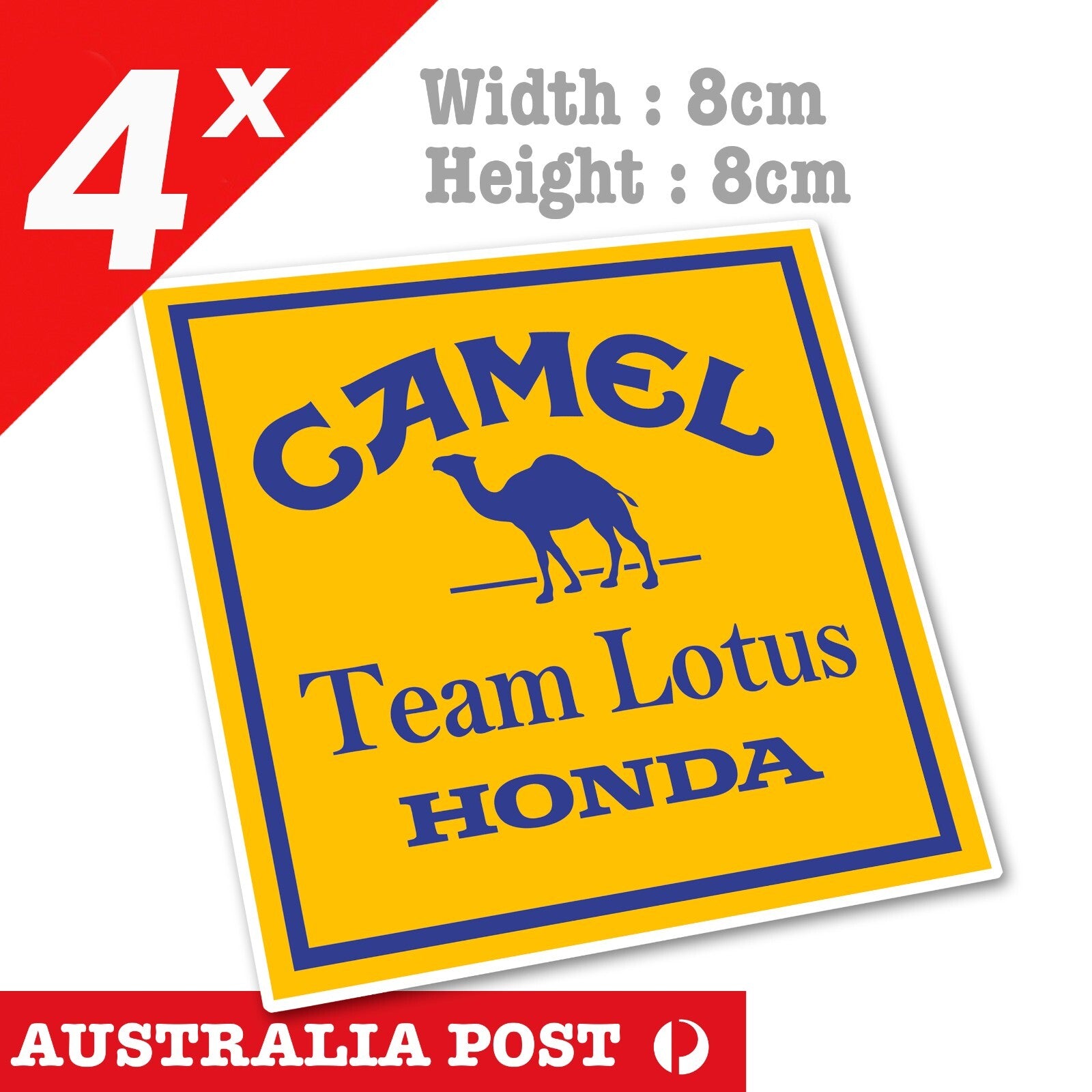 Camel, Team Lotus HONDA , Logo Decal Stickers