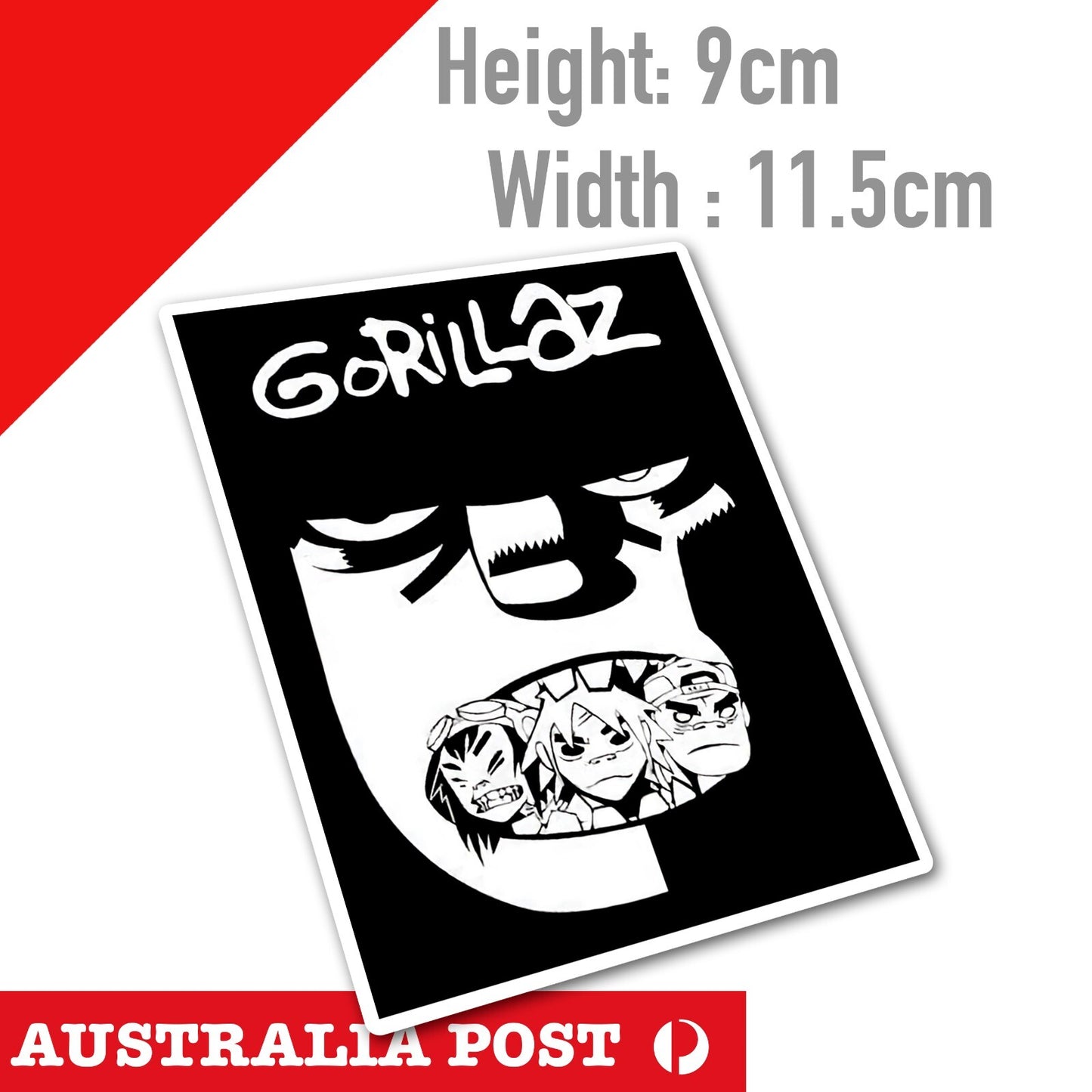 Gorillaz Band  Vinyl  Sticker 