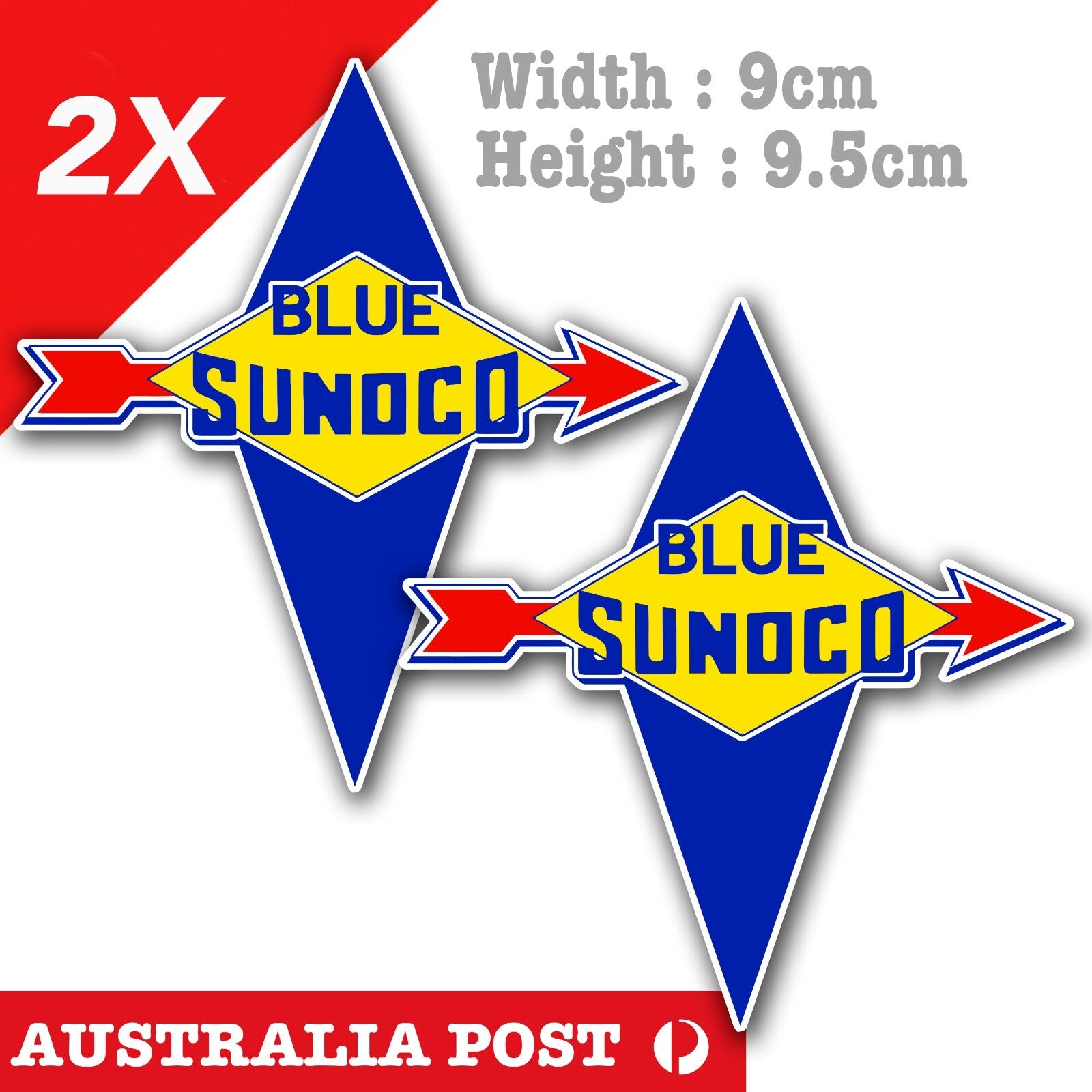 SUNOCO Blue Race Fuels Logo , Car, Garage, Motorcycle Man-Cave Sticker