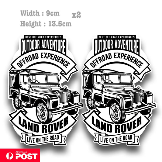 Land Rover Live on the road   , Off Road Hilux , 4WD 4X4  Decal Sticker