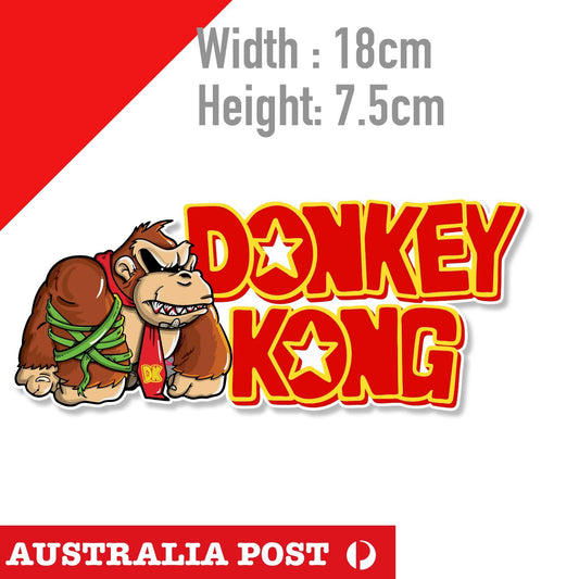 DONKEY KON Monster Zombie Logo, Donkey Kong Logo TEXT Nintendo Game Sticker