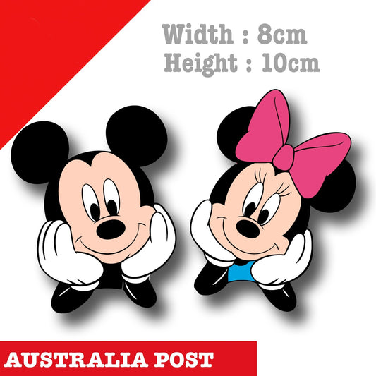 Mickey mouse and Minnie Mouse Disney Cartoon Decal Sticker