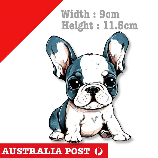 Cute French Bull Dog Puppy, Dog Animal Sticker