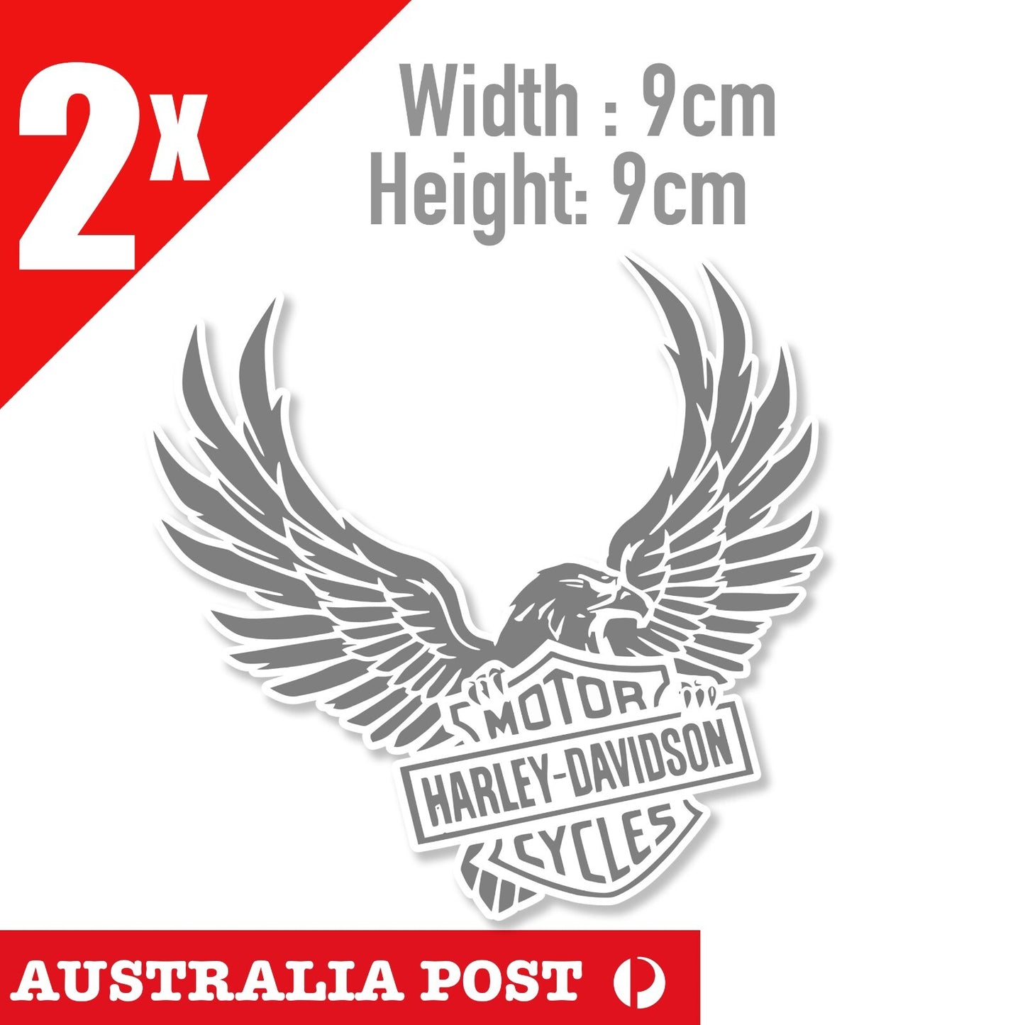 HARLEY Davidson Stickers X 2 Motorcycle Vinyl Decals Bike, Motorcycle, Eagle