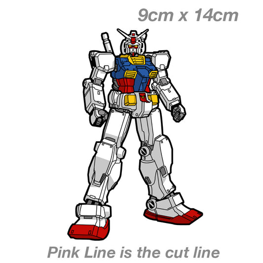 Gundam Rx782  Decal Sticker 
