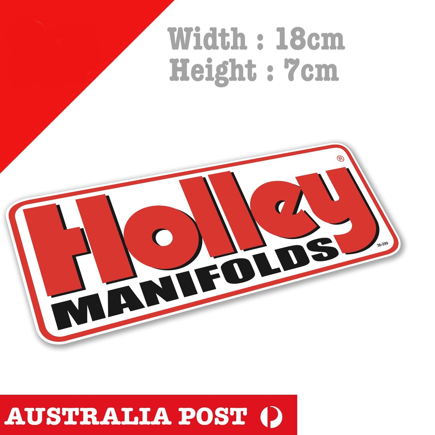 Holley MANIFOLDS V8 Hot Rod Muscle Banner Car Sticker
