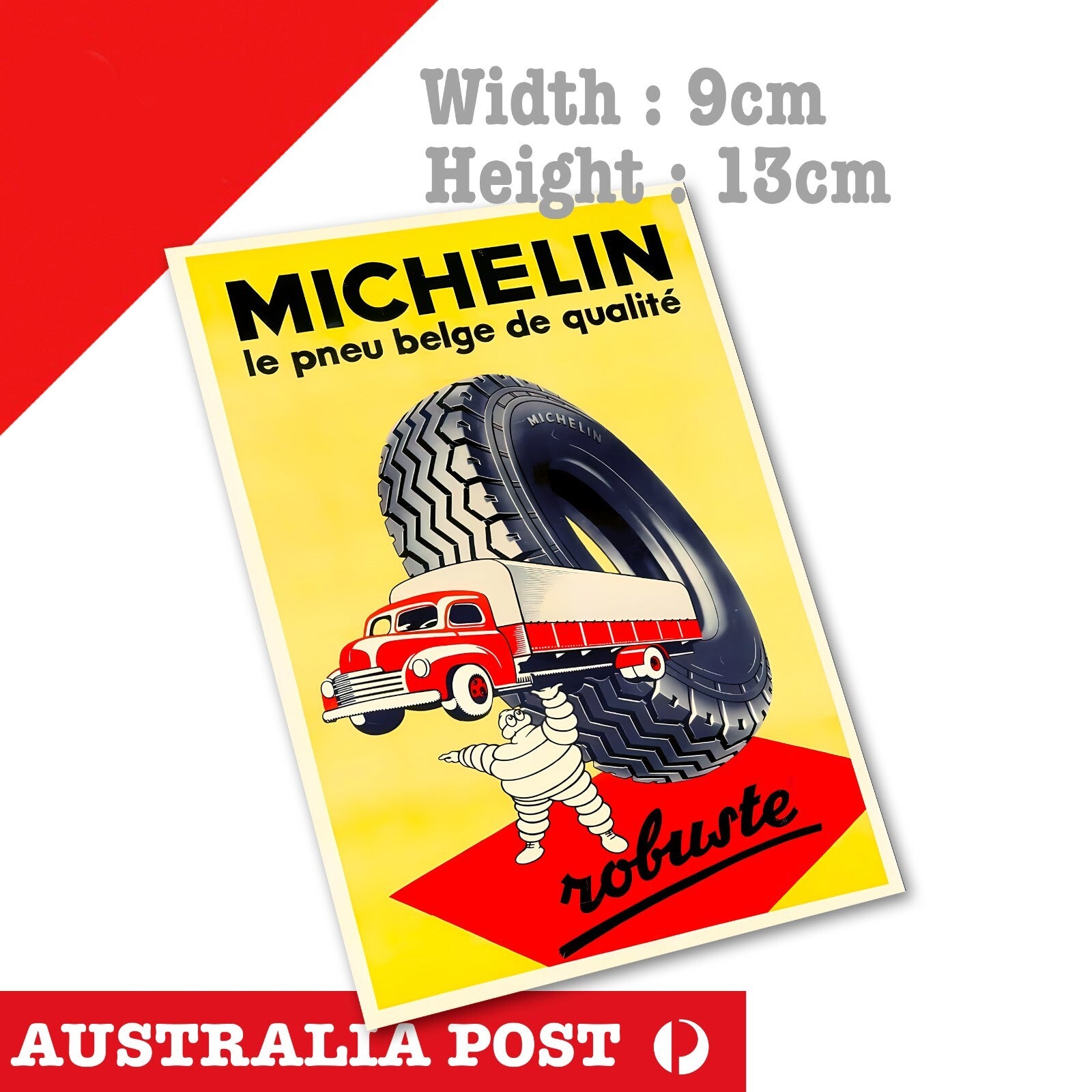 MICHELIN Man Tyre Vintage Old Poster,Garage, Toolbox Sticker