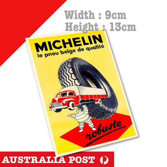 MICHELIN Man Tyre Vintage Old Poster,Garage, Toolbox Sticker