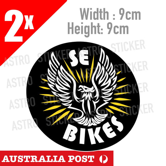 SE bikes Yellow Phoenix Round Decal Sticker Kit with Landing Gear  BMX Sticker