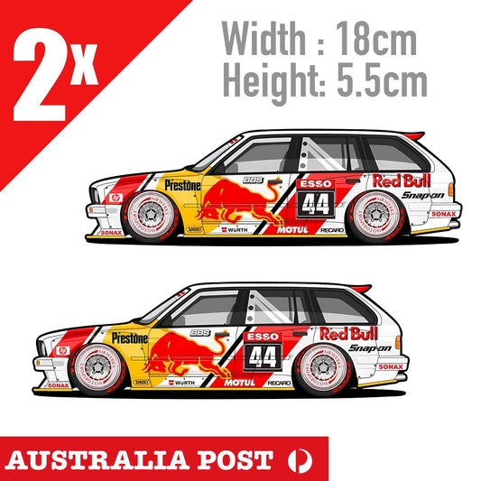 Red Bull Pandem BMW E30 Racing Car WAGON Sticker