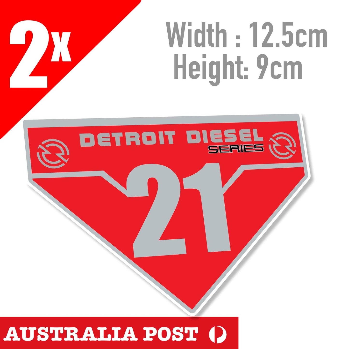 DETROIT Diesel Series 21 POWER, Car, Truck Sticker