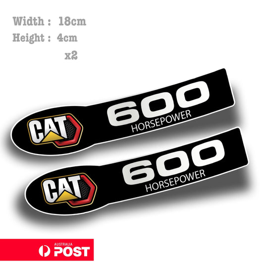 CATERPILLAR 600 Horsepower, Truck Ute Window Logo Sticker