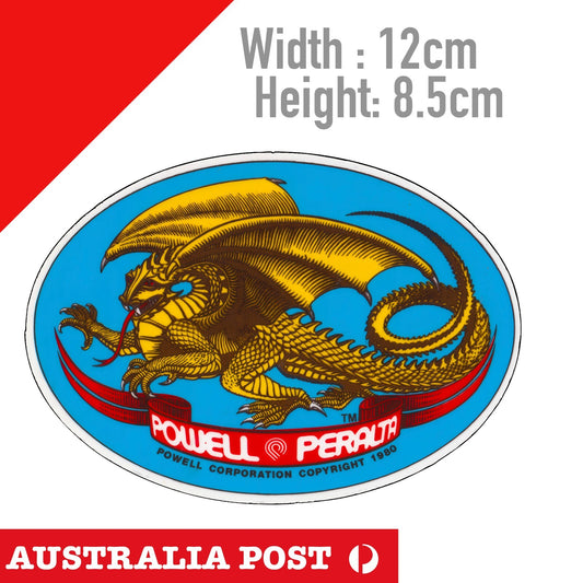 POWELL PERALTA RIPPER DRAGON  - Skateboarding Logo  Sticker