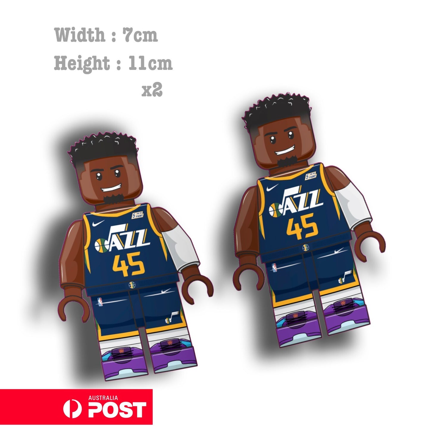 NBA Lego  Donovan Mitchell  Basketball Player Nike , basketball  Sticker 