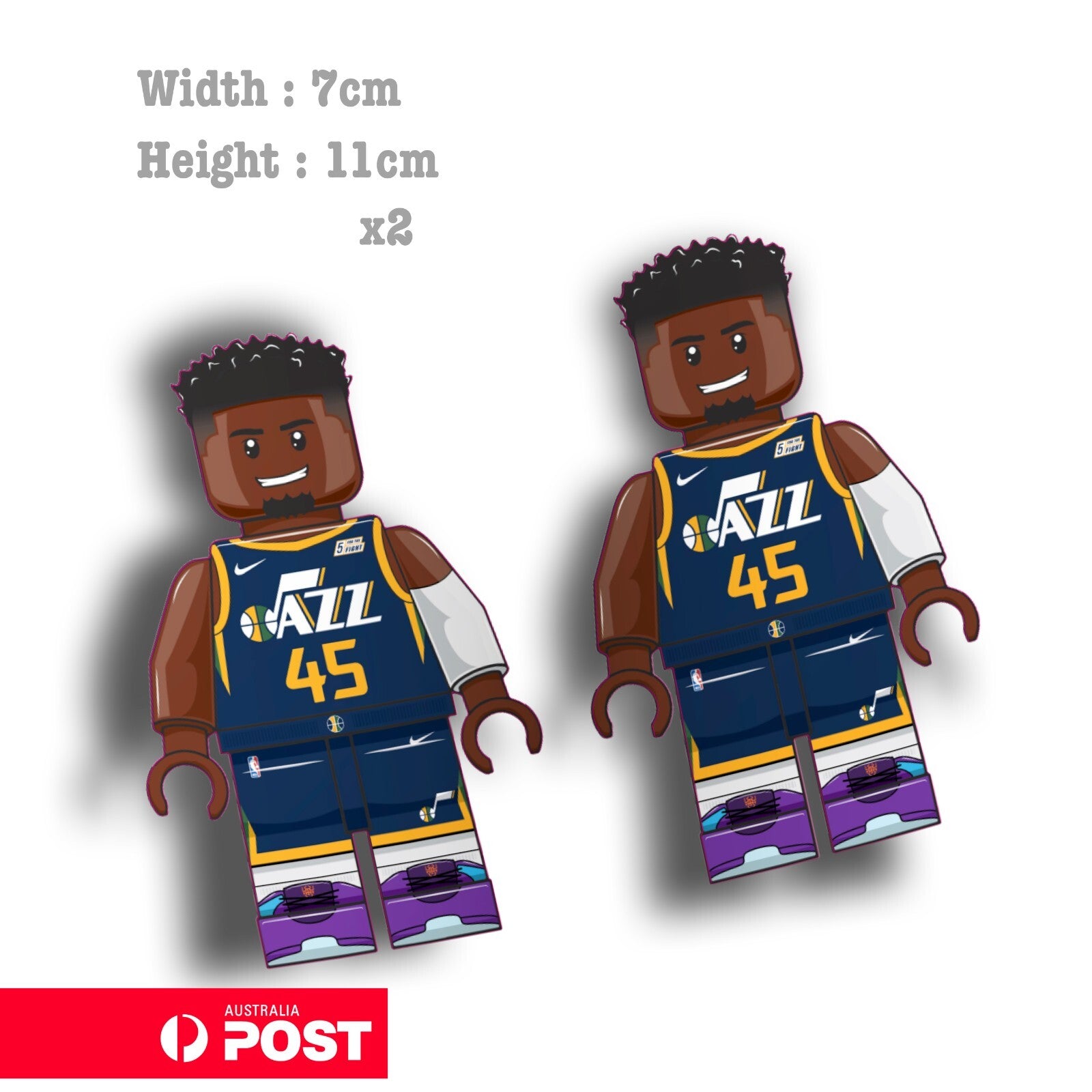 NBA Lego  Donovan Mitchell  Basketball Player Nike , basketball  Sticker 