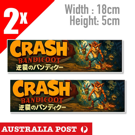 Crash Bandicoot Fox - Video Game Decal Banner Sticker