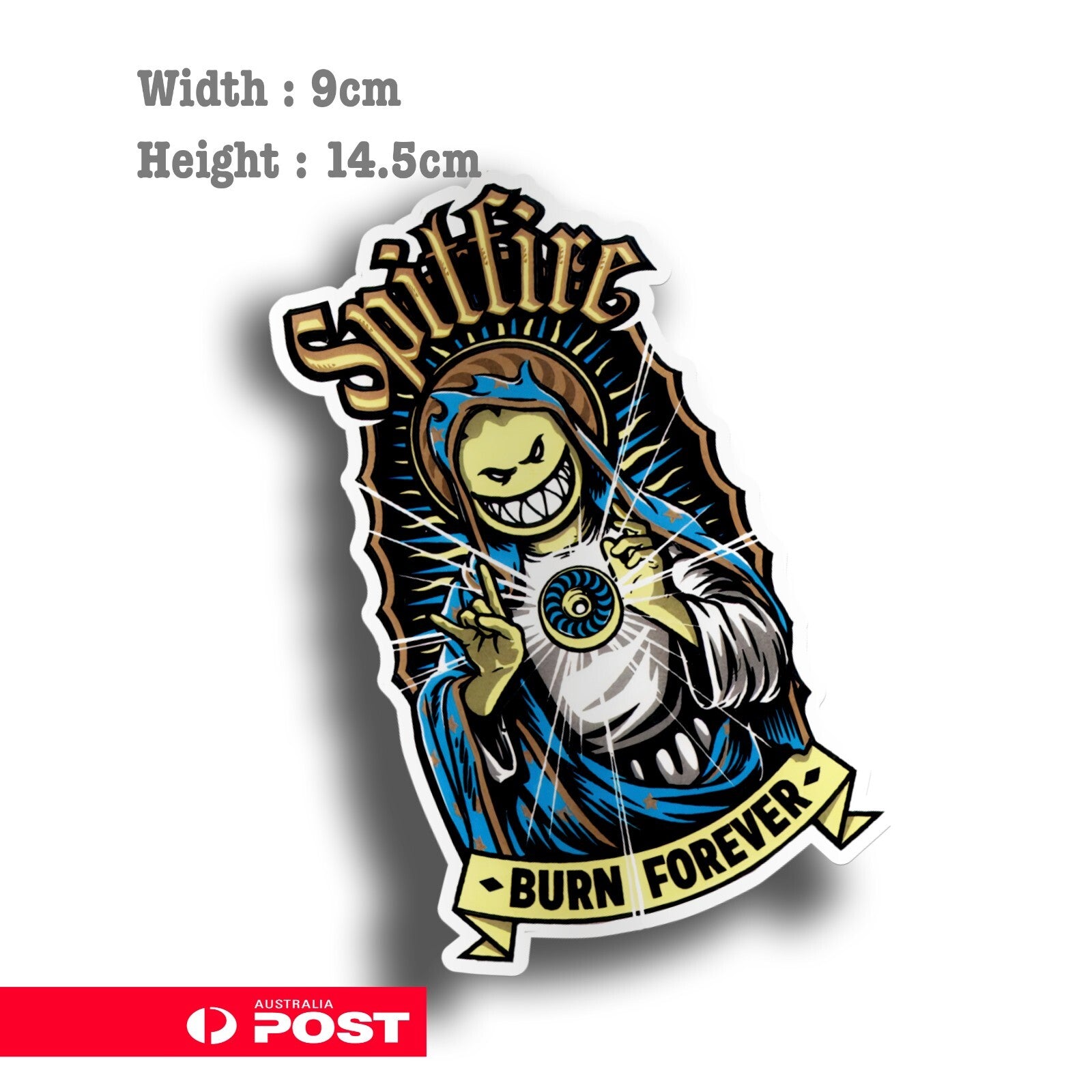 Spitfire - Burn Forever Vinyl Sticker 