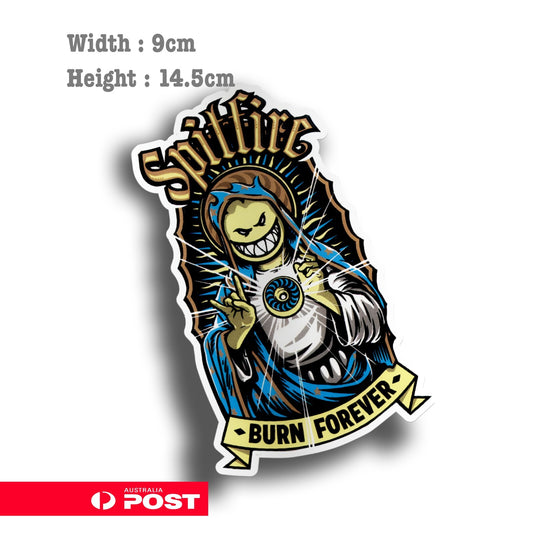 Spitfire - Burn Forever Vinyl Sticker 