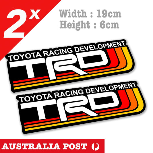 Toyota TRD Heritage, Vintage Toyota Logo, Off Road, Hilux, Land Cruiser Stickers