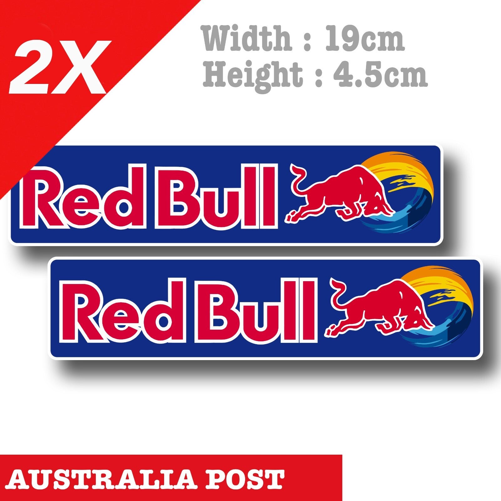 Red Bull Racing PIRELLI x2 - Red Bull Logo New Decal Sticker