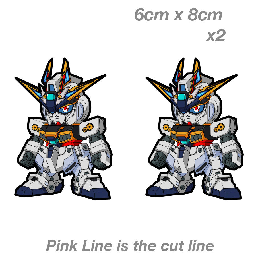 Gundam Rx782 Chibi  Decal Sticker 