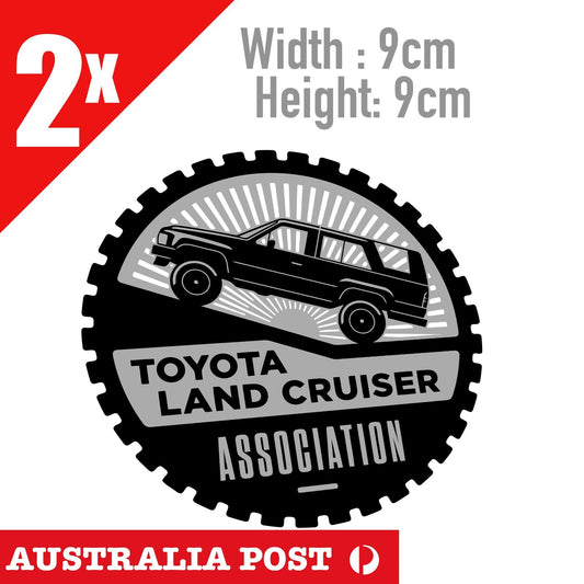 TOYOTA Land Cruiser Association Round, Hilux 4x4 Truck Ute, 4Runner Sticker