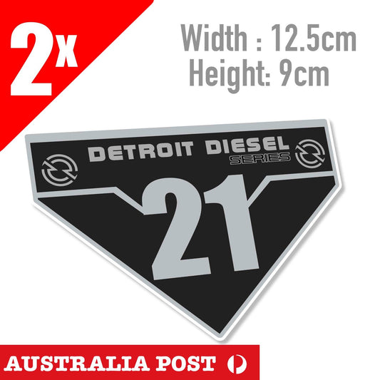 DETROIT Diesel Series 21 POWER, Car, Truck Ute Sticker