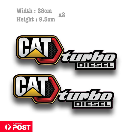 Caterpillar Turbo Diesel  Vinyl  Sticker s