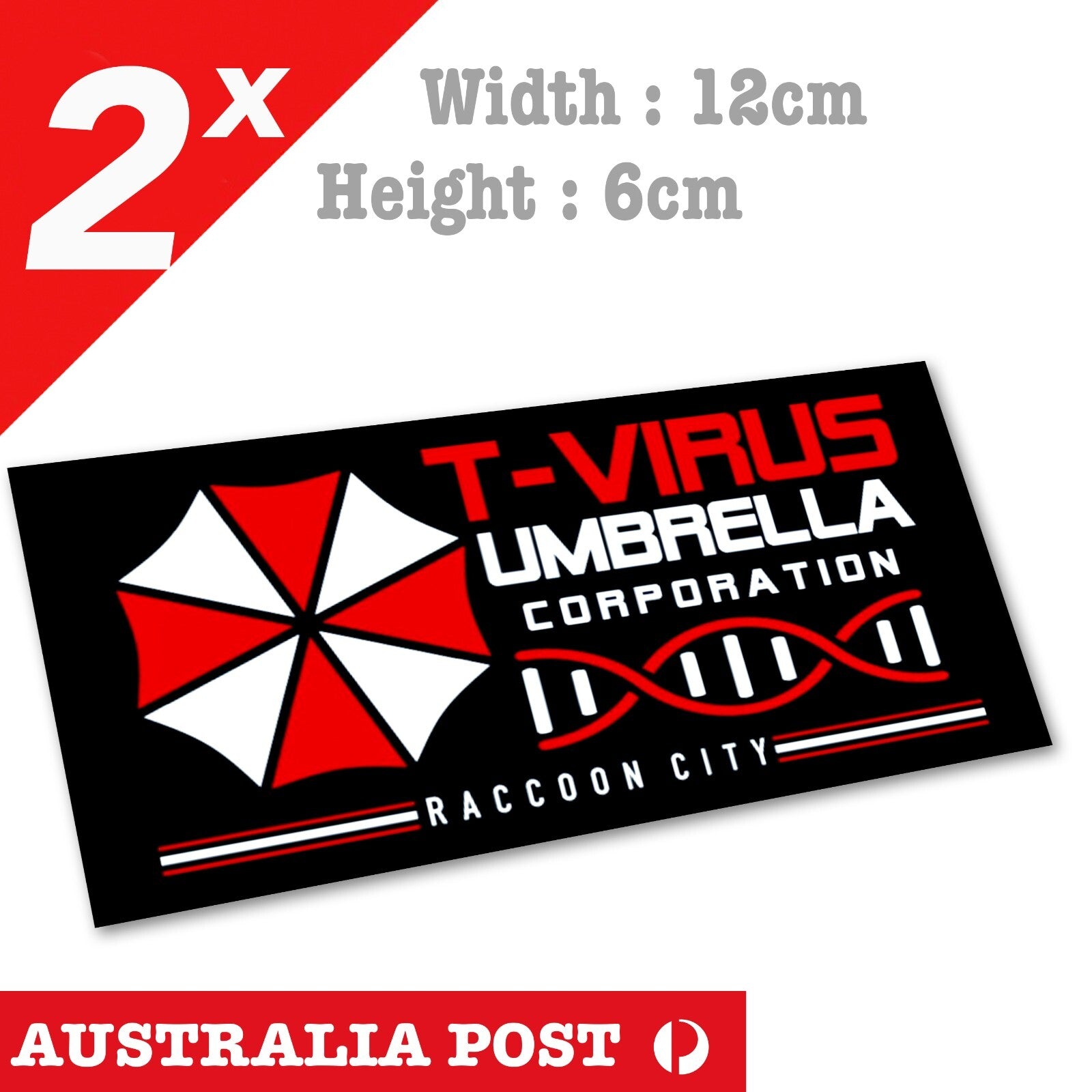 Umbrella Corporation T-Virus Raccon City Logo, Laptop , Car  Decal Sticker