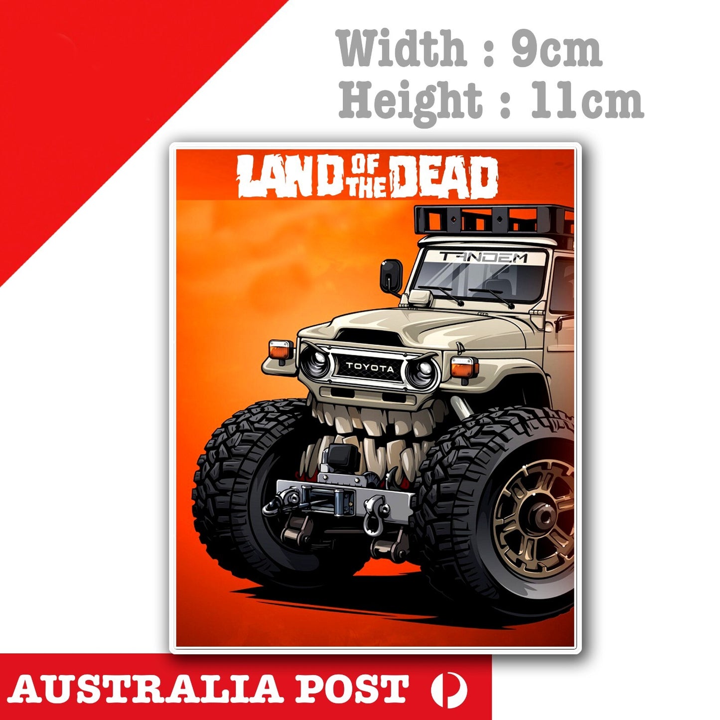 Toyota Land Cruiser Monster. - Land of the Dead  Laptop , Car  Decal Sticker 